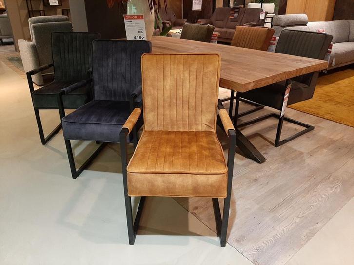 Bonnie/Taylor eetkamerstoelen (set van 6) **SHOWROOMMODEL**, Huis en Inrichting, Stoelen, Nieuw, Stof