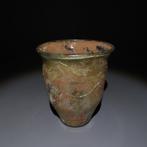 Oud-Romeins Glas Vaartuig. 1e-2e eeuw na Christus. Hoogte