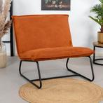 40% Korting: Fauteuil Paris cognac microvezel, Ophalen, Zo goed als nieuw, Stof, Modern