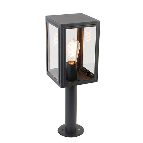 Buitenlamp paal grijs 50 cm IP44 - Sutton, Huis en Inrichting, Lampen | Vloerlampen