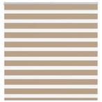 vidaXL Zebra Blind 145x100 cm stofbreedte 140,9 cm polyester, Verzenden, Nieuw, Bruin
