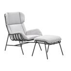 Garden Impressions Fresno loungestoel incl. voetenbank -, Verzenden, Nieuw