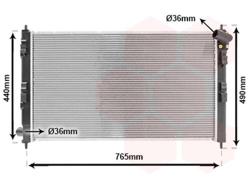 RADIATOR VOOR CITROEN C-CROSSER EP 2007-2012 1350A050, Auto-onderdelen, Airco en Verwarming, Nieuw, Ophalen of Verzenden