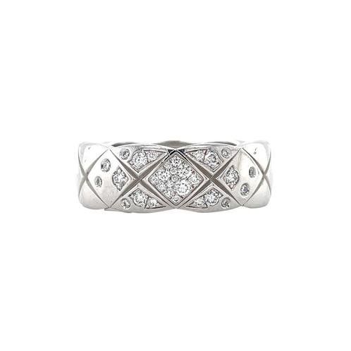 Witgouden Chanel ring coco crush 18 karaat, Sieraden, Tassen en Uiterlijk, Ringen, Wit, Zo goed als nieuw, Goud, Verzenden