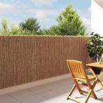 vidaXL Rijshoutschutting Bruin 400 x 125 cm Brouw, Tuin en Terras, Schuttingen, Verzenden, Nieuw, Hout