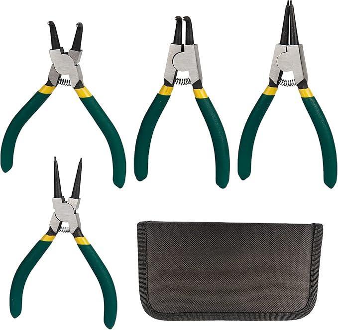 Tangen Set - 4 Delig - Anit Slip - Snap Ring - Inclusief, Doe-het-zelf en Verbouw, Gereedschap | Handgereedschap, Nieuw, Verzenden
