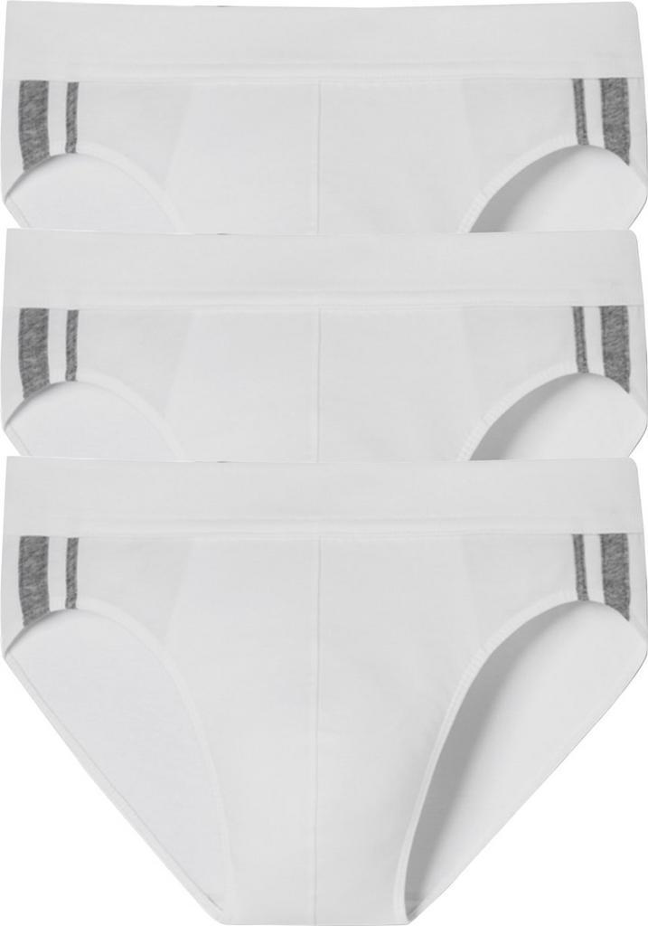 Schiesser heren Rio slip 3-pack 95/5 - White stripe - L -, Kleding | Heren, Ondergoed, Verzenden