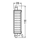 Ledvance LED R7s Ø2.8x11.8cm 15W 2000lm 2700K Dimbaar, Ophalen of Verzenden, Nieuw