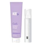 KIS Curls Shiny Curl Duo - 150+50ml, Sieraden, Tassen en Uiterlijk, Uiterlijk | Haarverzorging, Ophalen of Verzenden, Nieuw, Gel, Wax, Haarlak of Mousse
