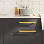 vidaXL Handvatten 20 st 224 mm roestvrij staal goudkleurig, Doe-het-zelf en Verbouw, Hang- en Sluitwerk, Verzenden, Nieuw