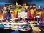 Kunstdruk Willem Haenraets - Seaport Town II 80x60cm, Verzenden, Nieuw