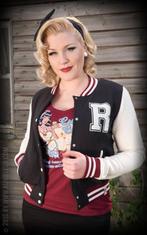 Rumble 59, Ladies College Jacket in Black., Kleding | Dames, Truien en Vesten, Verzenden, Nieuw