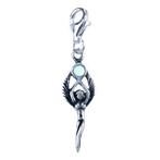 Zilveren Maangodin hanger en/of bedel, Sieraden, Tassen en Uiterlijk, Bedels, Verzenden, Nieuw