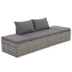 Grijs Tuinbed | OP = OP | Lounge in de Tuin!, Ophalen of Verzenden, Nieuw, Rotan, Verstelbaar