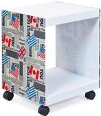 Inter Link SAS Cube Bijzettafel Vlaggen, Huis en Inrichting, Tafels | Bijzettafels, Ophalen of Verzenden, Nieuw