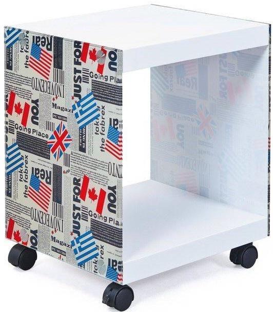 Inter Link SAS Cube Bijzettafel Vlaggen, Huis en Inrichting, Tafels | Bijzettafels, Ophalen of Verzenden