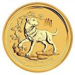 Gouden Lunar II - 1/10 oz 2018 Year of the Dog, Postzegels en Munten, Munten | Oceanië, Goud, Losse munt, Verzenden