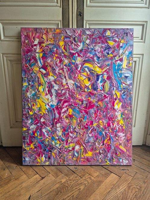 Bruno Cantais (1966) - ELectric Pink Lights, Antiek en Kunst, Kunst | Schilderijen | Modern
