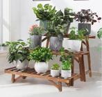 Decoratieve Houten Plantenstandaard 3 Lagen Binnen en Buiten, Tuin en Terras, Kassen, Verzenden, Nieuw