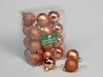 Kerstballen 4cm. 24 stuks Koper combi kunststof onbreekbaar, Nieuw, Ophalen of Verzenden