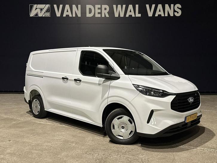 Ford Transit Custom 2.0 TDCI L1H1 Fabrieksgarantie Euro6 Air, Auto's, Bestelauto's, Dealer onderhouden, Lease, Zwart, Handgeschakeld