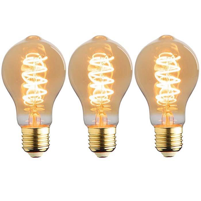 Set van 3 LED lampen E27 | 3-staps dimbaar | 3.5 watt | 2000, Huis en Inrichting, Lampen | Losse lampen, Overige typen, Nieuw