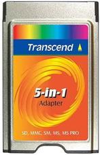 Transcend 5-in-1 PC Card Adapter voor SM/SD/MMC/MS/MS PRO (N, Verzenden, Nieuw