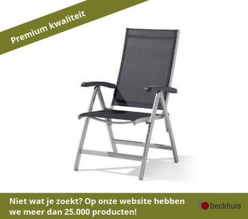 Sieger Bodega klapstoel aluminium - Grafiet/grijs beschikbaar voor biedingen