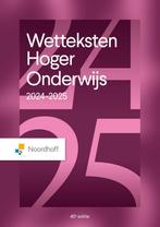 Wetteksten Hoger Onderwijs 2024 2025 9789001045579, Boeken, Verzenden, Zo goed als nieuw