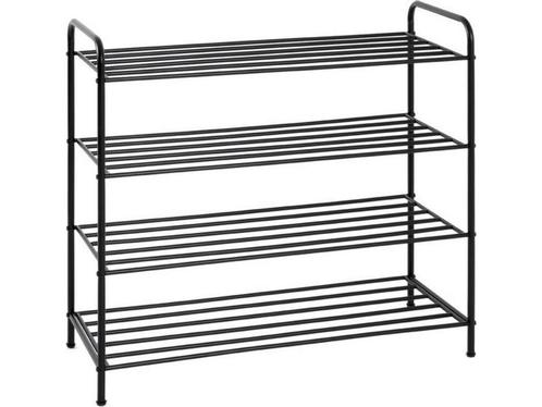 HakuShop Schoenenrek - Zwart- Staal - Industrieel - 16 paar, Huis en Inrichting, Woonaccessoires | Overige, Nieuw, Verzenden