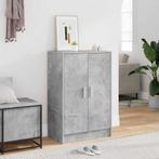 vidaXL Schoenenkast 60x35x92 cm bewerkt hout betongrijs, Huis en Inrichting, Verzenden, Nieuw