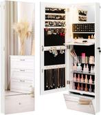 2dekans | Coast Sieradenkastje - met Spiegel - LED, Huis en Inrichting, Woonaccessoires | Spiegels, Ophalen of Verzenden, Zo goed als nieuw