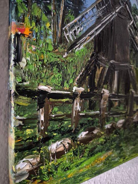 Petra Erengil - The mill, Antiek en Kunst, Kunst | Schilderijen | Modern