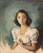 Ramón Gutiérrez Oliaga (1908-2003) - Retrato femenino, Antiek en Kunst, Kunst | Schilderijen | Klassiek