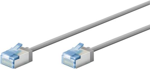 Ultraflexibele 0,50 M CAT 6A-pathkabel, slank, U/FTP, grijs, Computers en Software, Pc- en Netwerkkabels, Nieuw, Ophalen of Verzenden