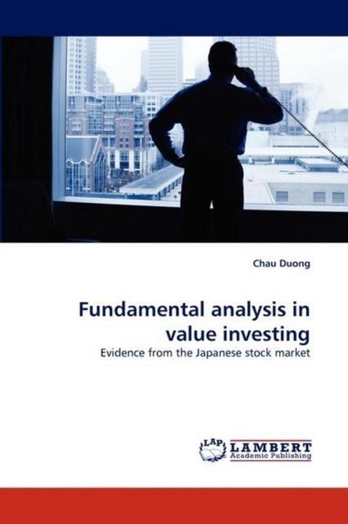 9783843354677 Fundamental analysis in value investing, Boeken, Economie, Management en Marketing, Nieuw, Verzenden
