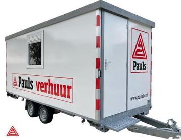 TE HUUR Schaftwagen 8 personen+opbergruimte | Bouwkeet HUREN beschikbaar voor biedingen