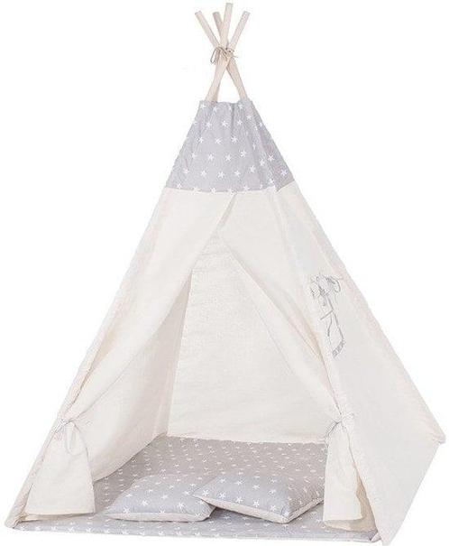 Duurzame Tipi Tent voor Kinderen - 100% Katoen - Natuurli..., Kinderen en Baby's, Speelgoed | Educatief en Creatief, Nieuw, Ophalen of Verzenden