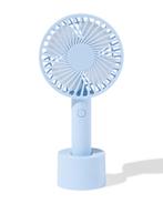 HEMA Handventilator Ø10cm mat blauw, Verzenden, Nieuw