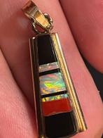 Hanger - Verenigde Staten gestreepte zwarte opaal