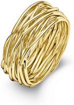 Casa Jewelry Ring Wikkel 54 - Goud Verguld - Maat 17.25, Verzenden, Nieuw