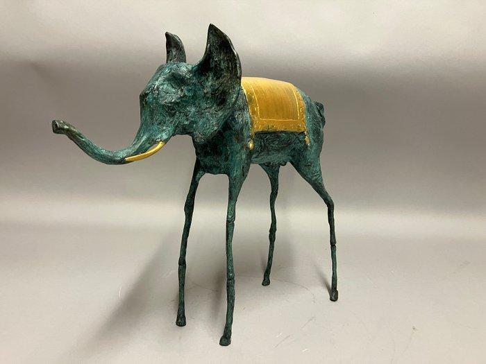 sculptuur, Olifant - moderne vormgeving - naar DALI - 33 cm, Antiek en Kunst, Curiosa en Brocante