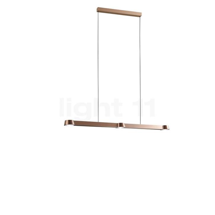 Light Point Optic Linear Hanglamp LED, rose goud - 100 cm, Huis en Inrichting, Lampen | Hanglampen, Nieuw, Verzenden