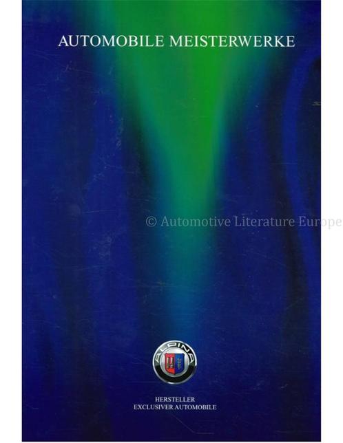 2002 BMW ALPINA RANGE BROCHURE DUITS, Boeken, Auto's | Folders en Tijdschriften