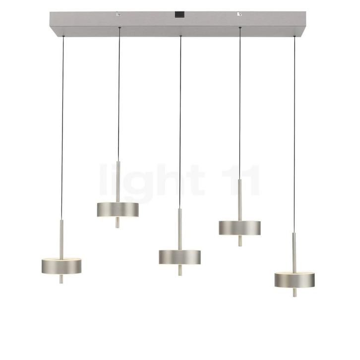 PAUL NEUHAUS Q-Rotate Hanglamp LED 5-lichts, aluminium, Huis en Inrichting, Lampen | Hanglampen, Nieuw, Verzenden