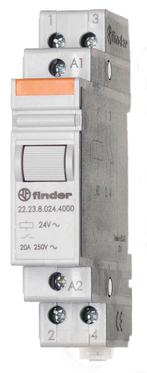 Finder 20A Installatie Relais 24VAC NO NC DIN Rail, Verzenden, Nieuw, Overige typen
