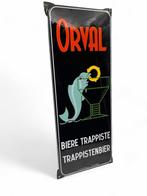 Emaillerie Belge - Emaille bord - Emaille reclamebord orval, Antiek en Kunst, Antiek | Wandborden en Tegels