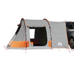 vidaXL Autotent 2-persoons waterdicht grijs en oranje, Verzenden, Nieuw, Tot en met 2