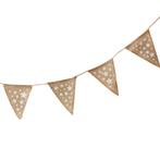 Slinger Jute Sterretjes 2,3m, Hobby en Vrije tijd, Feestartikelen, Verzenden, Nieuw
