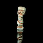 Oud-Egyptisch Geëmailleerde Samengestelde Pataikos Amulet